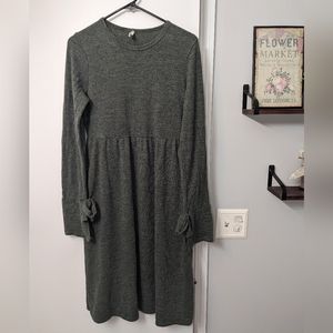 Green Maternity Sweater Dress